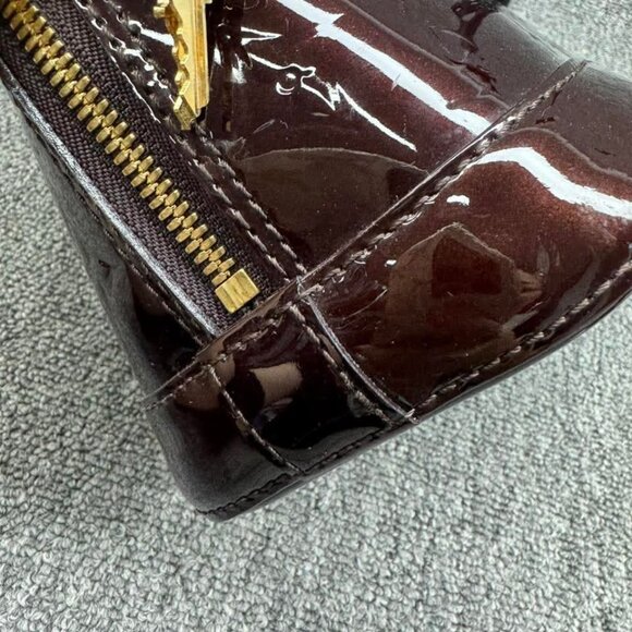 LOUIS VUITTON Alma BB Amarante Monogram Vernis Handbag 799-082125 - Picture 13 of 16